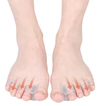 1-3 Par Palec Valgus Orthosis Bigfoot Toe Ločilo Silikonski Straighteners Lajšanje Prste Stopala Bolečine Pedikura Zaščitnik Unisex