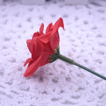 10PCS Rose Umetne Rože Svilene Cvetenja Ponaredek Cvet Glave za Dom Poroko Dekor DIY Scrapbooking Ročno Obrt Dekoracijo
