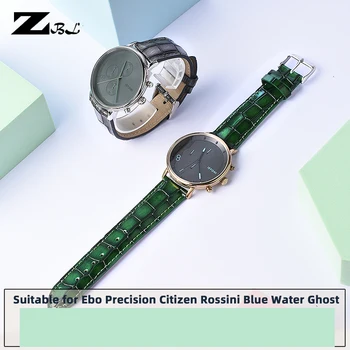 18 mm 20 mm 22 mm Pravega Usnja Watchband Trak Moških in Žensk Watchband Jasno Osebnost Krokodil Teksturo Trak Zapestnica Zapestje