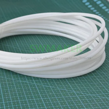 1meter PTFE PTFE cevi bela visoko temperaturno odporne 4*6 / 2*3 mm / 2*4 mm metrov 3D tiskalnikov deli