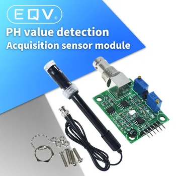 1Set Tekoče PH Vrednost 0-14 let Odkrivanje Regulator Senzor Modul za Spremljanje, Nadzor Meter Tester + BNC PH Elektroda Sonda Za Arduino