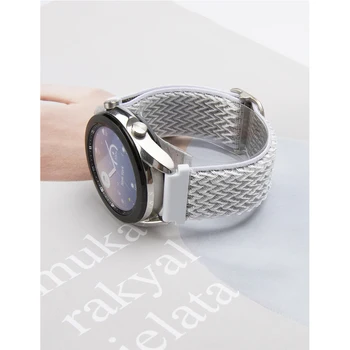 2 Paket 20 mm Elastično Najlon Watch Trak za Samsung Galaxy Watch 4 Pasu Nastavljiva Stretchy Watchband za Samsung Aktivna 2 40 mm