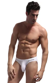 2019 blagovne znamke Pogumen Oseba Moda za Moške z Nizko Pasu Bikini Hlačnic Seksi Underwears Bombaža Moške udobne spodnjice brez Hlačnic, Spodnje Hlače