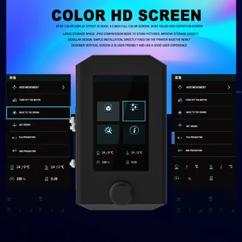 3D Tiskalnik, Zaslon Kompleti Barvni Zaslon Uporabniku prijazen uporabniški VMESNIK Vmesnik s 24 biti Mainboard za CREALITY Edaja 3 V2