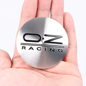 4pcs 56mm 3D OZ Racing Logotip Avto Volan v pnevmatikah Kolesni Center Značko nalepke Hub Skp Emblem Decals Simbol Avto styling Dekoracijo