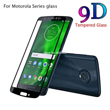 9D Polno Kritje Spredaj Film Kaljeno Steklo Za Motorola Moto E5 G5 Igrajo G5S G6 Plus X4 X5 Zaščitnik Zaslon Zaščitna Stekla