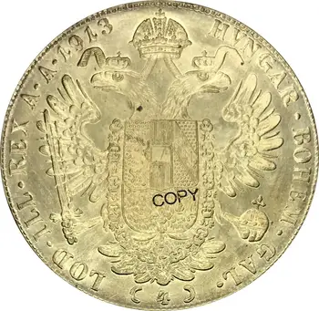 Avstrijski 4 Ducat Franz Joseph I zlatnik, 1913 Medenina Kovinski Kopija Kovanca Priložnostnih KOVANCEV