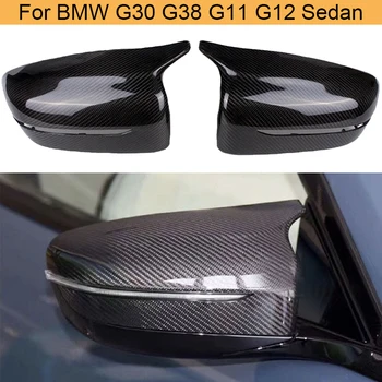 Avto Rearview Mirror Zajema Pokrovi za BMW Serije 5 G30 G38 7 Series G11 G12 Limuzina 2017-2019 Strani Ogledalo Kape Zajema Ogljikovih Vlaken