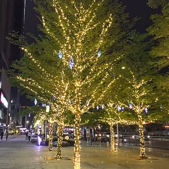 Božični luči slap na Prostem Kapi Dekoracijo Led Luči, 6m/10M/20M/30 M Niz LED Luči Vrtno zabavo Božično drevo Decor