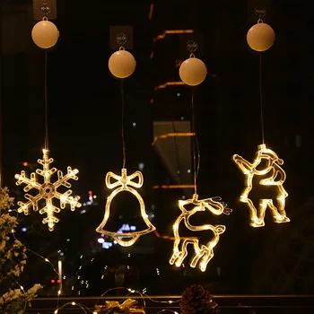 Božični Okraski, LED Luči, Naivnež, Santa Claus Pravljice Luči Božič Toplo Bela Lučka Snežinka Obliko Noč Svetlobe Doma Orodje