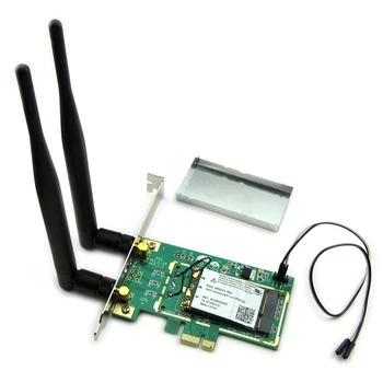 Brezžična Omrežna Kartica WiFi, Mini kartico PCI Express, da PCIe Brezžično Namizje Omrežno Kartico WiFi Pretvornik Antena