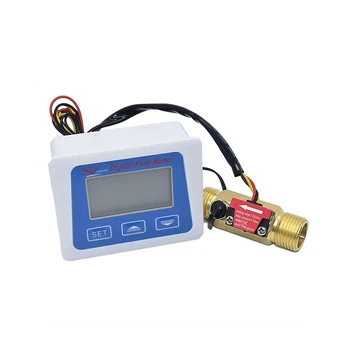 Digitalni LCD zaslon pretok Vode tipalo meter merilnik pretoka totameter Temperatura, čas snemanja Z G1/2 senzor pretoka