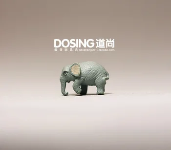 Divje Živali Mini siva slon Model Okraski slon Pravljice Miniaturni Vrt Dekor Dodatki figuric Figur Igrače