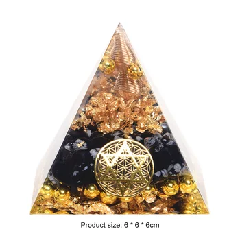 Hexagram Kristal Ametist Orgonite Piramida Ornament Energije, Izterjavo Zdravljenje Čakre Peridot Reiki Kristalne Meditacija Orodje