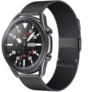 Iz nerjavečega Jekla Watchband za Samsung Galaxy Watch 42mm/Watch 4 40 mm 44 mm/Watch3 41mm/ Active2 Ženske Band Rose Zlata Trak