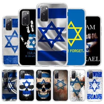 Izrael Zastavo Primeru Telefon Za Samsung Galaxy S8 S9 S10 Plus S10E S20FE A71 A51 A21S Jasno Silikonski Mehko Pokrov