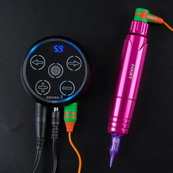 Jambor Tatoo Rotacijski Stroj Pero Stalno Ličila Komplet z Pro Kartuše Igle LED Zaslon Napajanje Set za Tatoo Umetnika