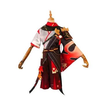 Kaedehara Kazuha Kostum Genshin Vpliv Kazuha Cosplay Kimono Bojevnik Uniform Lasuljo Halloween Kostum Pustni Obleko