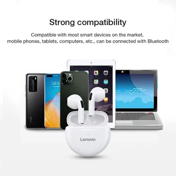 Lenovo Wireless Bluetooth Glasbo, Slušalke Nad uho Športne Slušalke za prostoročno telefoniranje, Klic Slušalke Primerne za Android IOS Pametni telefon
