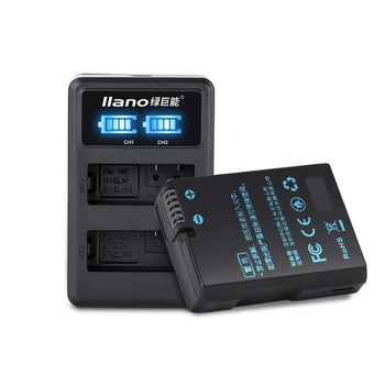LLANO EN-EL14 SL EL14 Li-ion Baterijo Fotoaparata LED USB Polnilec Za Nikon D3100 D3200 D3300 D3400 D3500 D5600 D5100 D5200 P7000