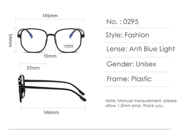 Moda Anti-Modra Svetloba Očala Za Računalnik Kratkovidnost Modri Žarki Blokiranje Moške Zaščito za Oči za Moške, Ženske Očal Okvir Trendy