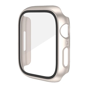 Motnega Primeru Težko za Apple ura 7 Pokrov 41mm 45mm Serije 6 SE 5 4 40 mm 44 mm Mat Odbijača za Iwatch Zaslon Zaščito Stekla Film