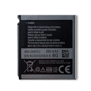 Nova Baterija AB533640CC AB533640CU Za Samsung S3600C GT-S3600i S6888 S3710 S3930C S3601 S3601C S5520 S569 880mAh