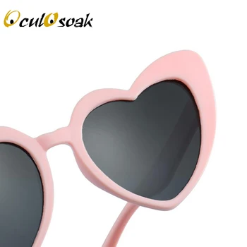 OculOsoak baby dekle sončna očala za otroke srce 2019 TR90 črno roza rdeče srce sončna očala za otroke polarizirana prilagodljiv uv400