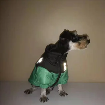 Odsevni Toplo Pes Jakno za Majhne, Velike Pse Bombaž francoski Buldog Pes Zimska Oblačila Windproof Plašč Kostum Kuža Accessorie