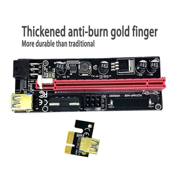 PCIE Riser VER009S Plus Podaljšek Adapter PCIE X1 Da PCIE X16, 0,6 m USB 3.0 Kabel za Video Kartico za Rudarstvo