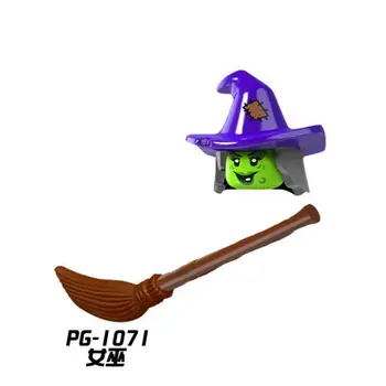 PG8080 gradniki Sestavljenih Mini Slika Halloween Serije Bučna Človek Vampir Risanka Serija Mini Prikaz Blokov Igrača