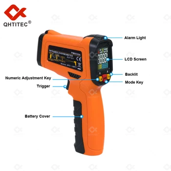 QHTITEC PM6530 Toplotne Merjenje Ročni Visoko natančnost slike Kamera LCD Zaslon za Merjenje Temperature Pištolo Industrijske Termometer