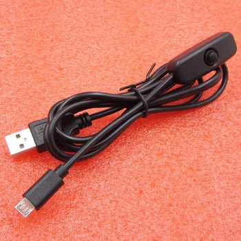 Raspberry pi 3 USB na Micro USB z Gumb ZA vklop/IZKLOP Stikalo Napajalni Kabel Polnilnika diy elektronika