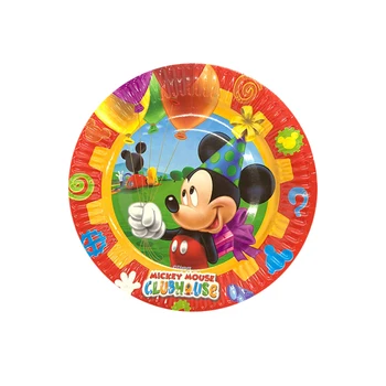 Rdeča Tema Mickey Mouse Rojstni Papir Pokal Ploščo Slamic Zastav Gašenje Prt Za Enkratno Uporabo Namizna Baby Tuš Dobave