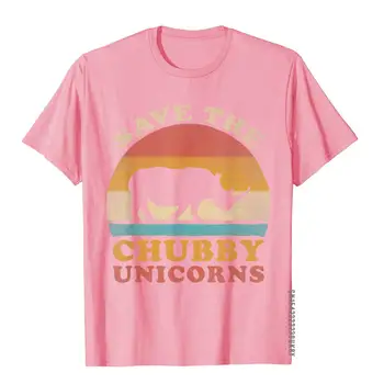 Retro Vintage Sunset Shranite Debel Unicorns Maščobe Rhino Darilo T-Shirt Razširjena Edinstveno Vrhovi & Tees Bombaž Top Majice Za Moške Geek