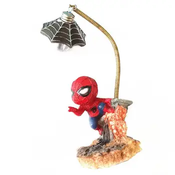 Smole Risanka Avengers Figuric Spider Man Nočna Lučka Za Otroke Spalnica Led Nočna Lučka Fant, Otroci Božič Ustvarjalno Darilo