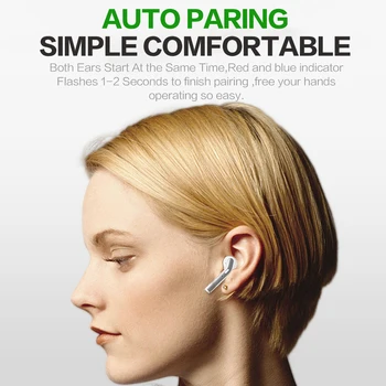 STONEGO TWS Brezžična tehnologija Bluetooth 5.0 Slušalke Dotik za Nadzor Stereo Slušalke z Mikrofonom Sport Slušalke Nepremočljiva Čepkov LED Zaslon