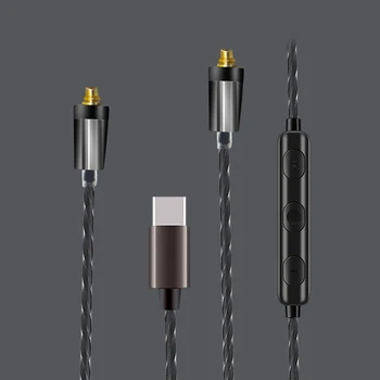 USB Tip C 3.5 mm Aux Da MMCX Zamenjava Kabel Podaljšek za Shure SE215 SE315 SE425 SE535 SE846 Slušalke