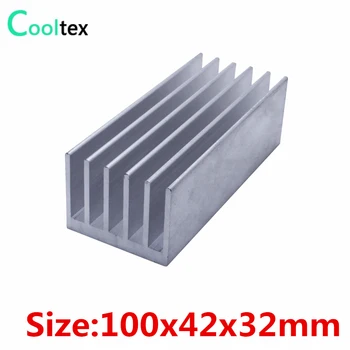 Visoka kakovost 100x42x32mm Aluminija heatsink radiator za čip LED računalnik 's komponento odvajanje toplote