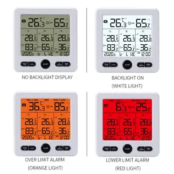 Vremenske Postaje Brezžična Notranja Zunanja Termometra TS-6210 Digitalni Temperature Higrometer Z 3pcs daljinska Tipala Pametni Dom