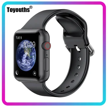 Wearlizer Silikonski Trak za Apple Watch Mehko Šport Dihanje Watchband 38 mm 42mm Pašček za Zapestje iWatch Serije SE 6/5/4/3/2/1
