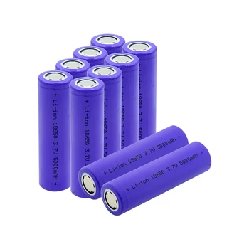 YCDC 1-10Pcs 18650 Li-ionska Baterija Kapacitete 5000mAh 3,7 V Za Svetilko Igrače Žaromet Zamenjava Polnilne Baterije