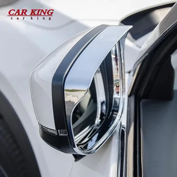 Za Mazda CX5 CX-5 KF 2017 2018-2021 Ogljikovih Vlaken Avto Rearview Mirror Dež Ščit sončnega Odtenek Kritje Trim Nalepke, Dodatki