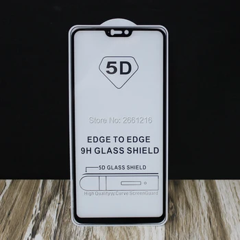 Za OnePlus6 5D Polno Lepilo za Popolno Zajetje, Kaljeno Steklo 9H Premium Screen Protector Film Za OnePlus 6 A6000 A6003 En Plus 1+ 6